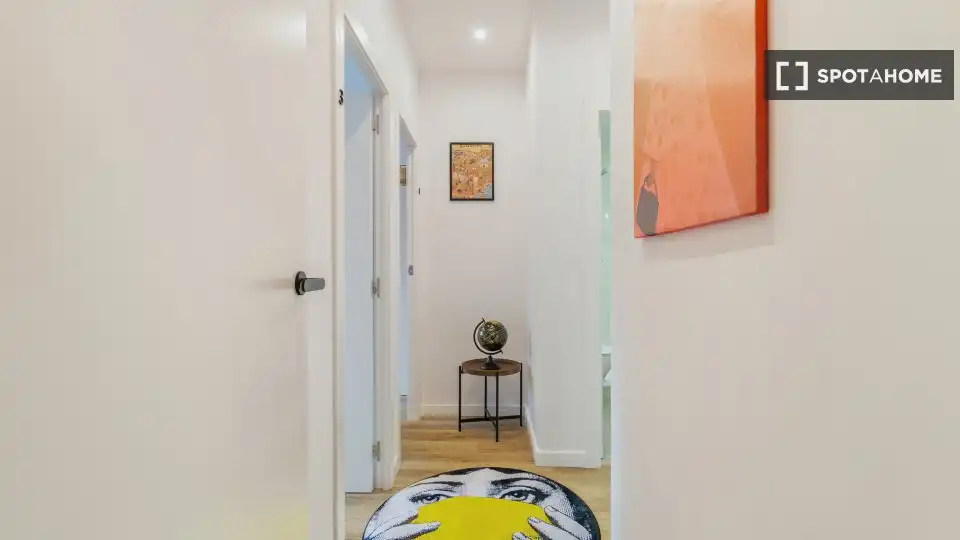 Flat for share in Barcelona  with Air Conditioner, Terrace and Furnished