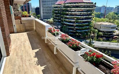 Terrace of Flat for sale in  Barcelona Capital  with Air Conditioner, Heating and Private garden