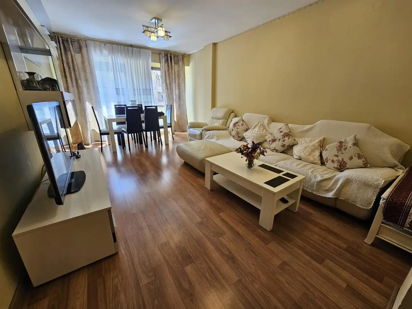 Sala de estar de Piso en venta en Valencia con Aire acondicionado, Terraza y Amueblado