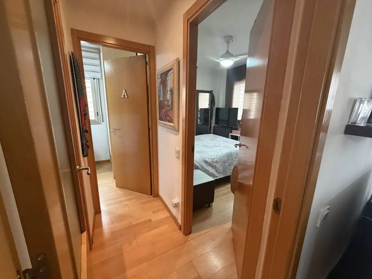 Schlafzimmer von Wohnung zum Verkauf in Sabadell mit Klimaanlage, Heizung und Parkett