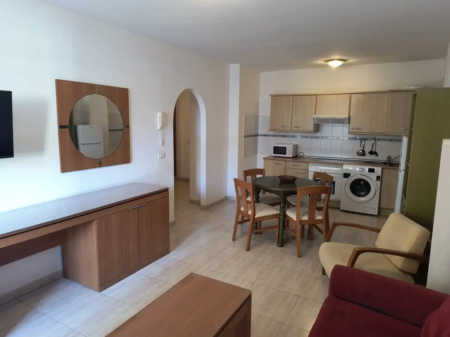 Wohnzimmer von Wohnung zum Verkauf in Puerto de la Cruz mit Möbliert, Ofen und Fernseher