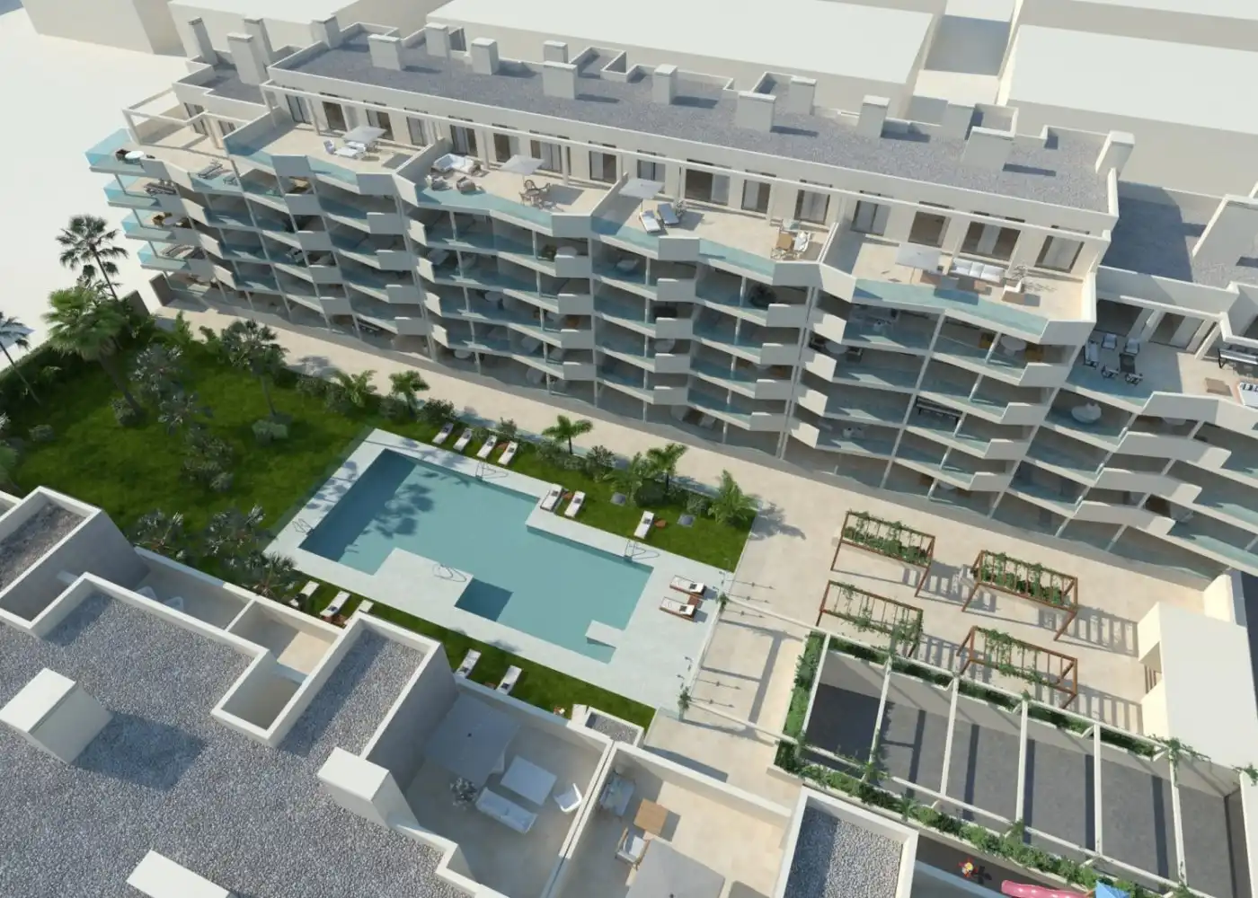 Exterior view of Flat for sale in Mijas  with Air Conditioner, Private garden and Terrace