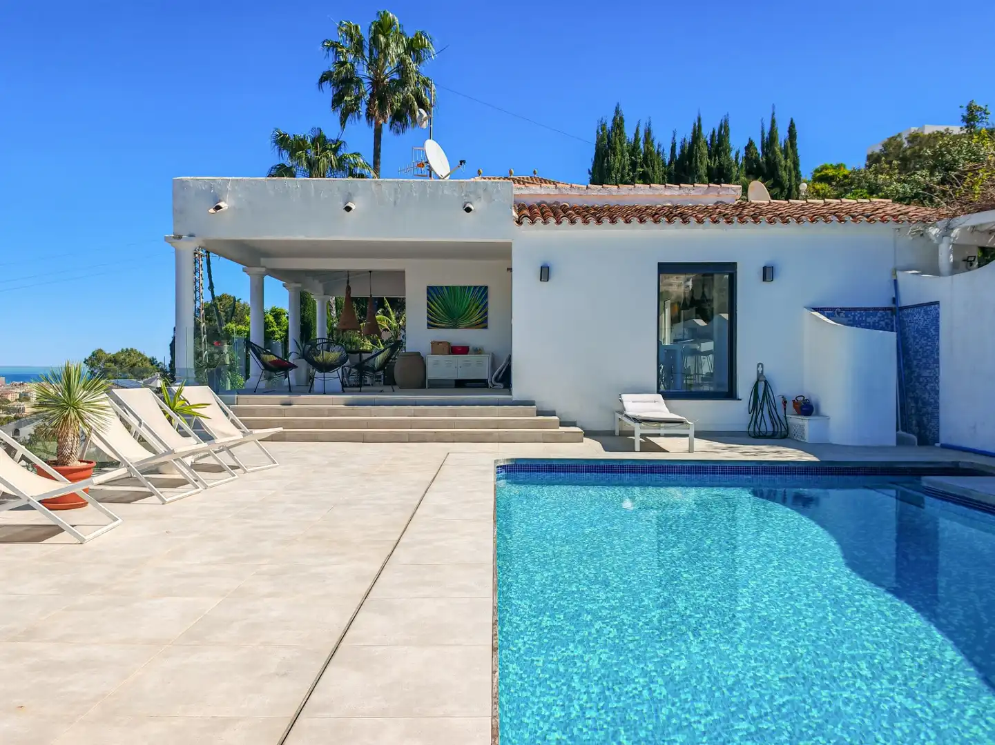 Exterior view of Houses for sale in Dénia  with Air Conditioner, Private garden and Terrace