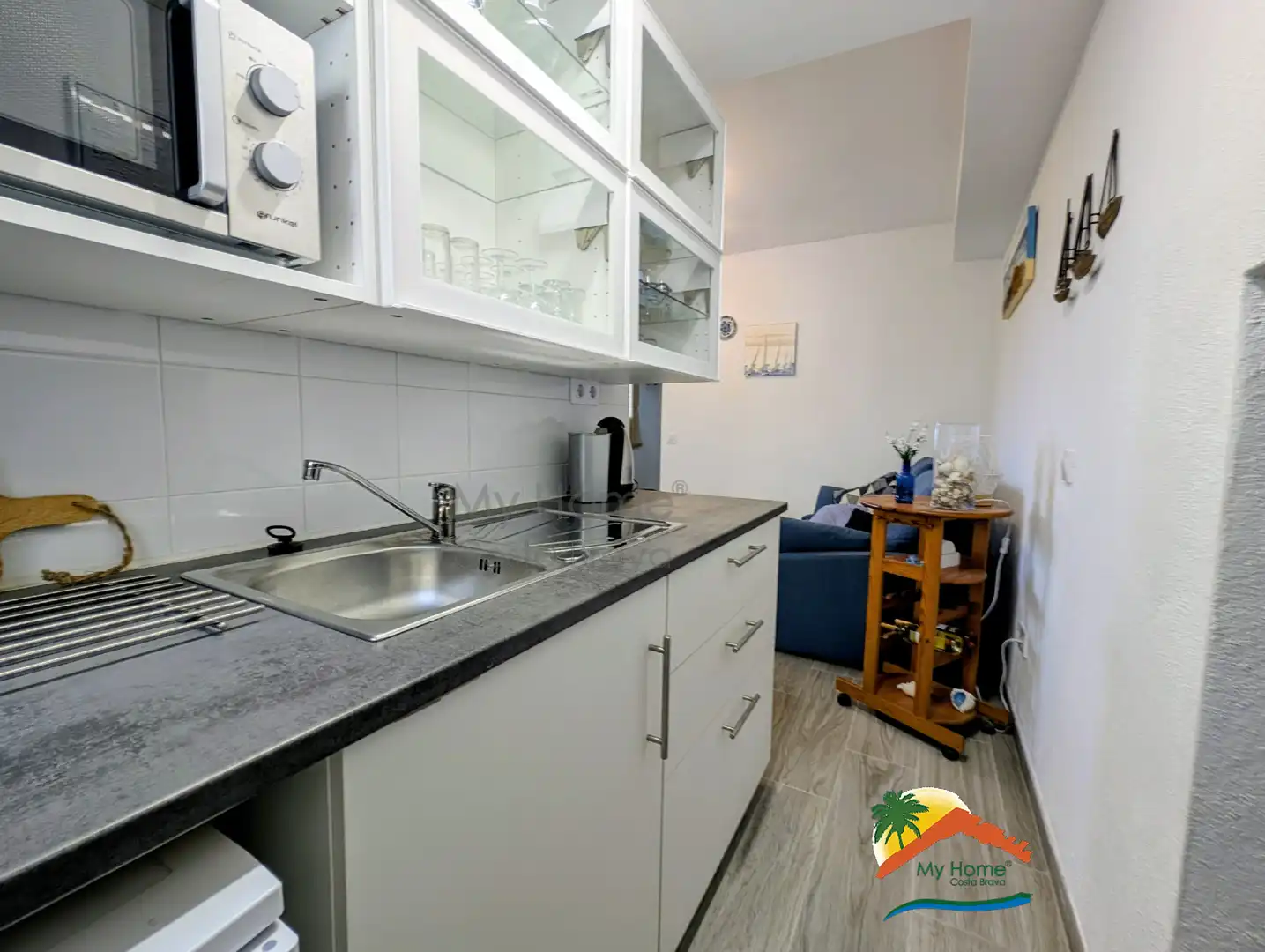 Cuina de Casa o xalet en venda en Lloret de Mar amb Jardí privat, Terrassa i Piscina