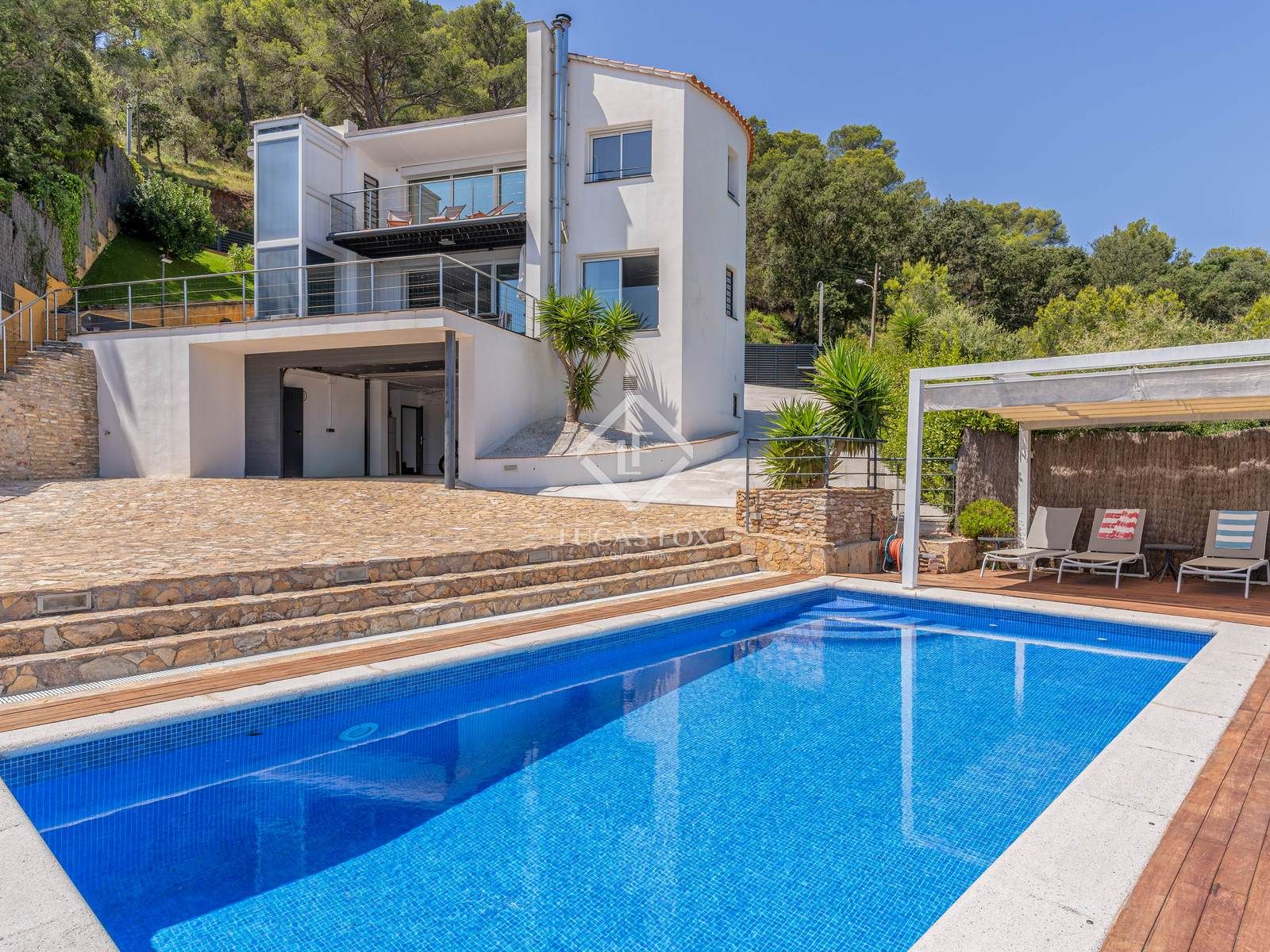 Exterior view of House or chalet for sale in Palafrugell  with Air Conditioner, Heating and Private garden