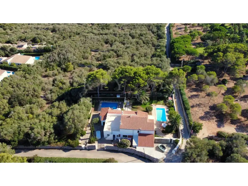 Exterior view of Houses for sale in Es Castell  with Air Conditioner, Heating and Private garden