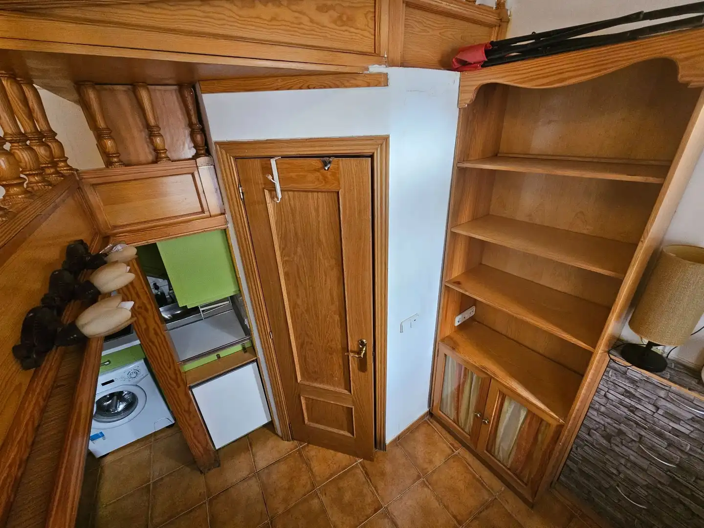 Cuina de Estudi de lloguer en Madrid amb Aire condicionat, Calefacció i Moblat