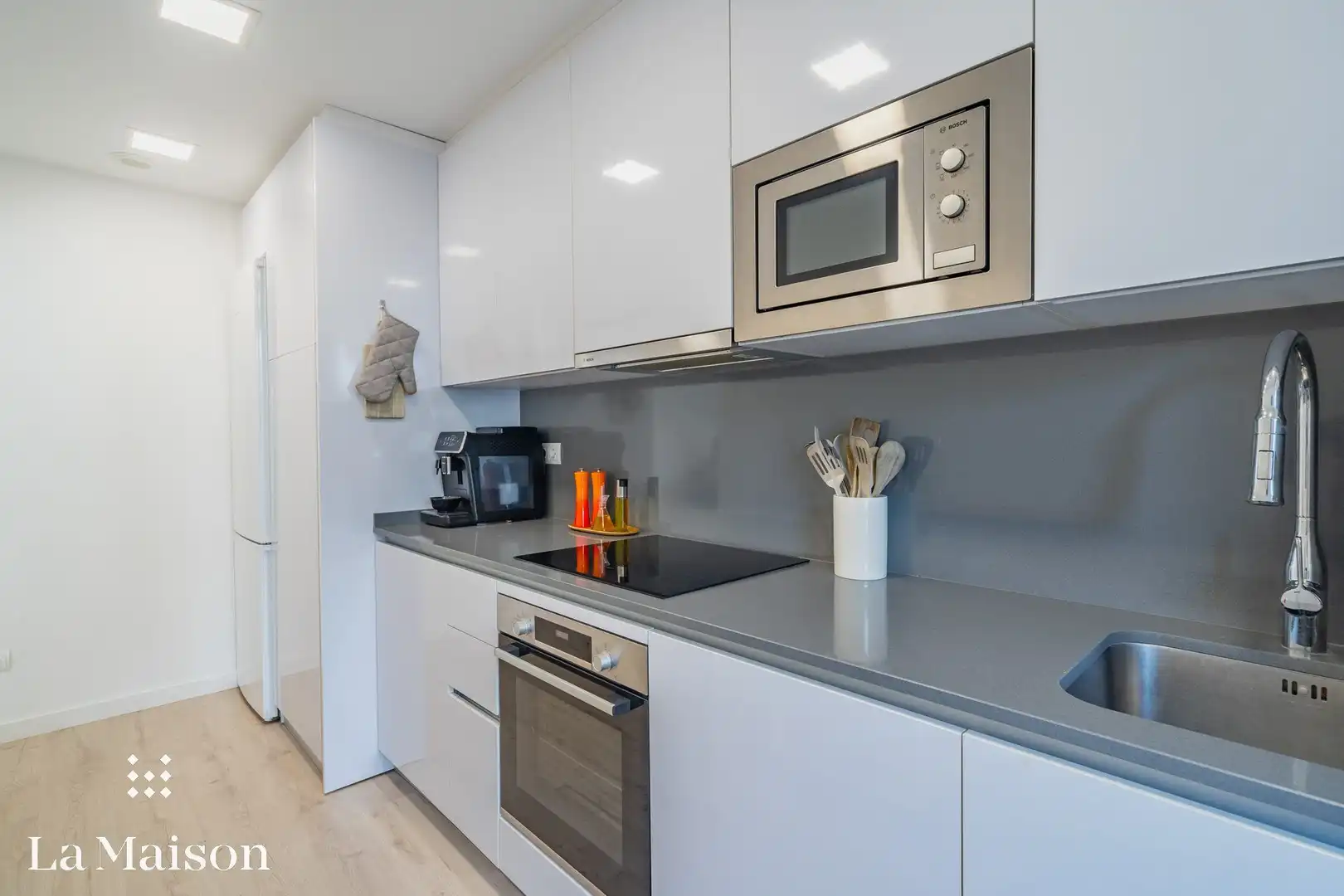 Küche von Wohnung zum Verkauf in Sant Andreu de Llavaneres mit Heizung, Abstellraum und Balkon
