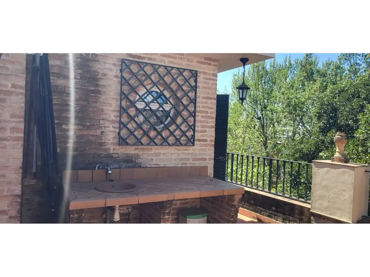 Jardín de Dúplex de alquiler en Sevilla con Aire acondicionado, Calefacción y Terraza