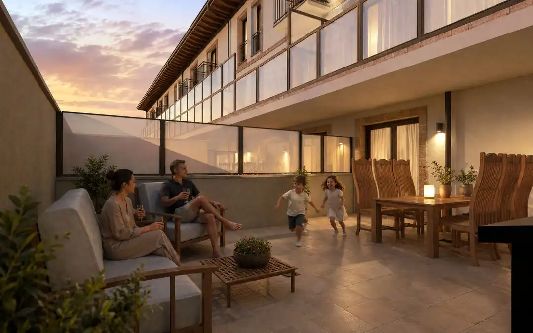 Terrace of Flat for sale in Ezcaray  with Heating, Terrace and Storage room