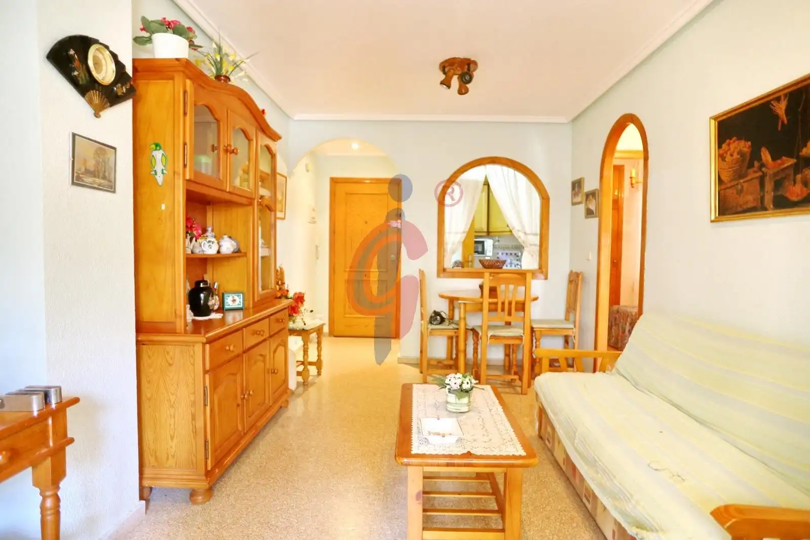 Sala de estar de Piso en venta en Guardamar del Segura con Aire acondicionado, Terraza y Amueblado