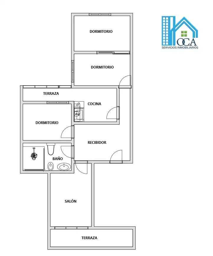 Flat for sale in Madrid  with Air Conditioner and Terrace