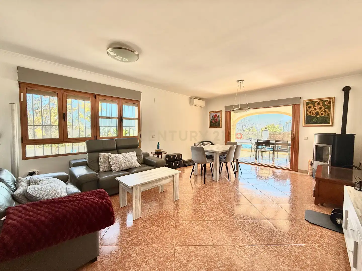 Sala d'estar de Casa o xalet en venda en Calpe / Calp amb Aire condicionat, Jardí privat i Traster