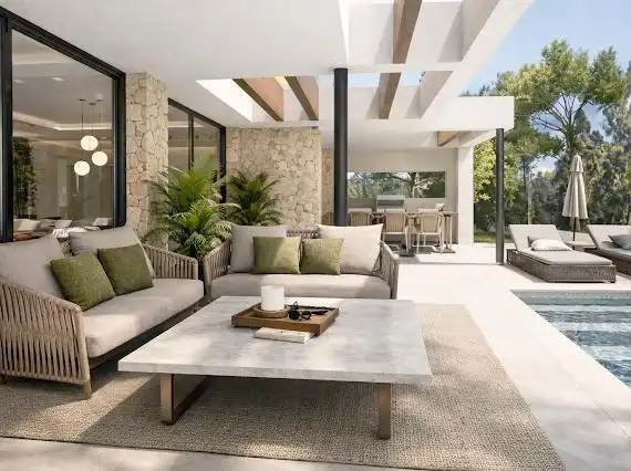 Terrassa de Casa o xalet en venda en Mijas amb Aire condicionat, Calefacció i Piscina