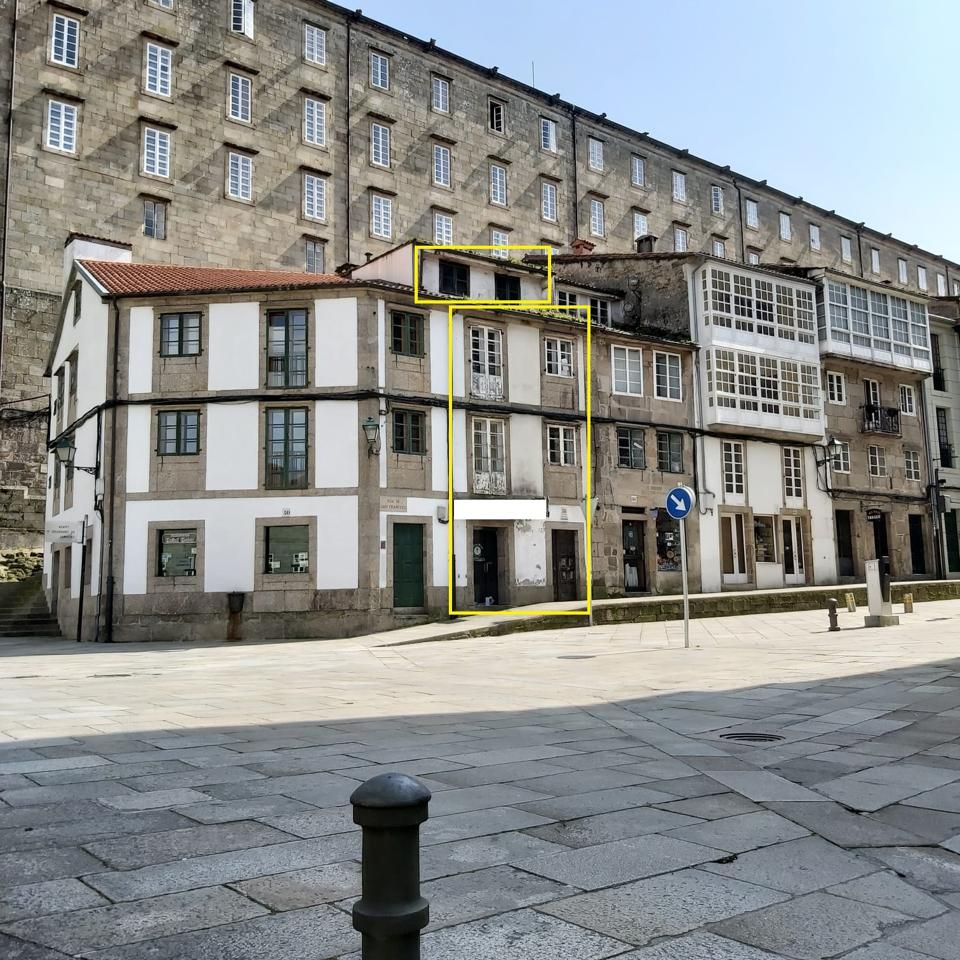 Vista exterior de Casa o xalet en venda en Santiago de Compostela 