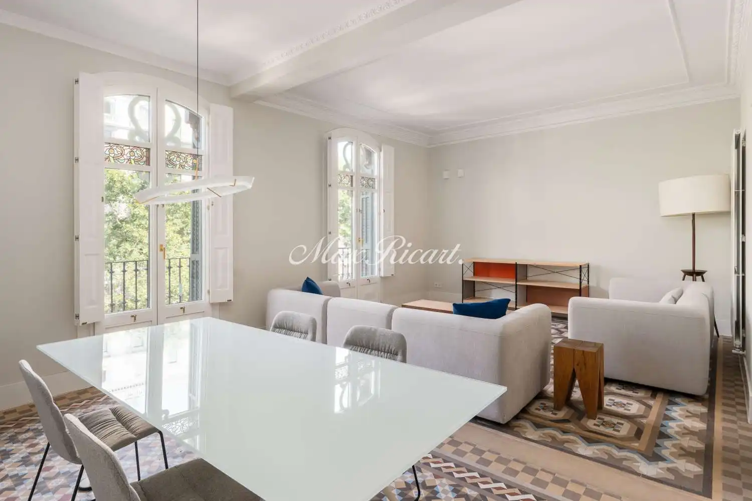 Living room of Flat for rent in Barcelona  with Air Conditioner, Heating and Storage room