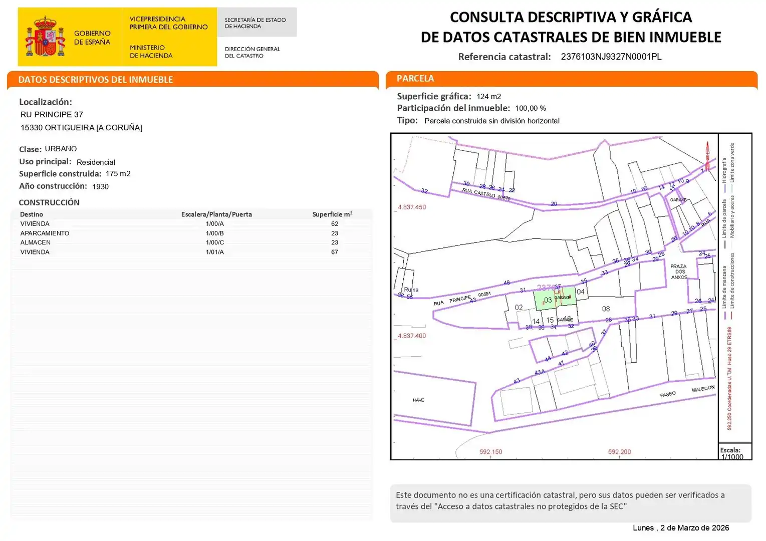 Vista exterior de Casa o xalet en venda en Ortigueira amb Terrassa i Traster