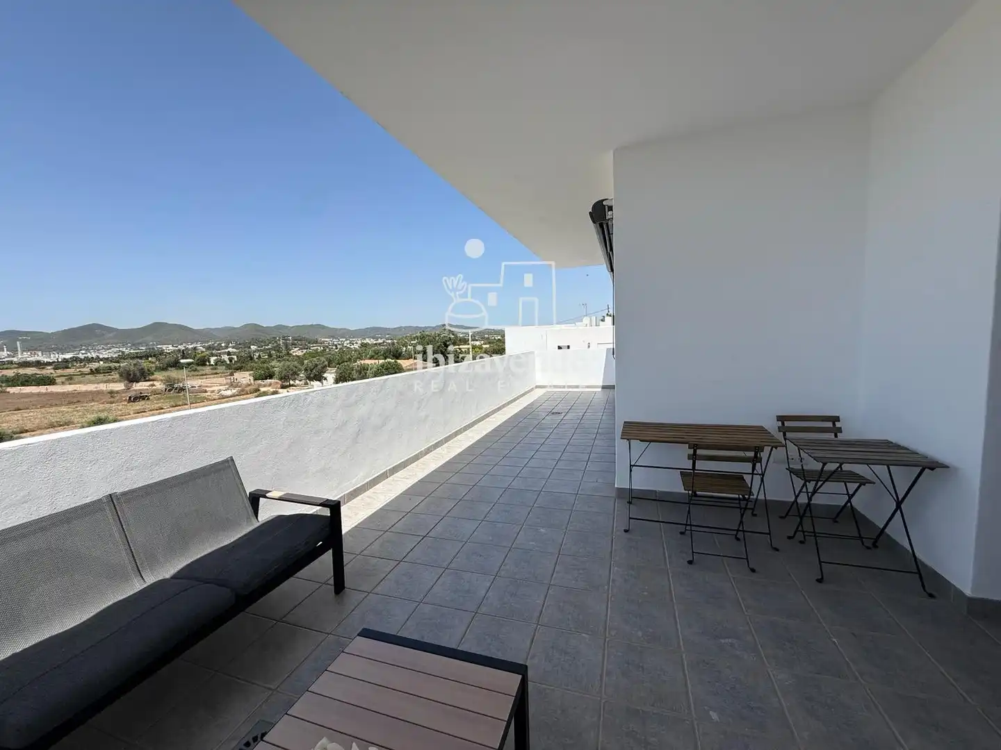 Terrassa de Casa o xalet de lloguer en Santa Eulària des Riu amb Aire condicionat, Moblat i Alarma