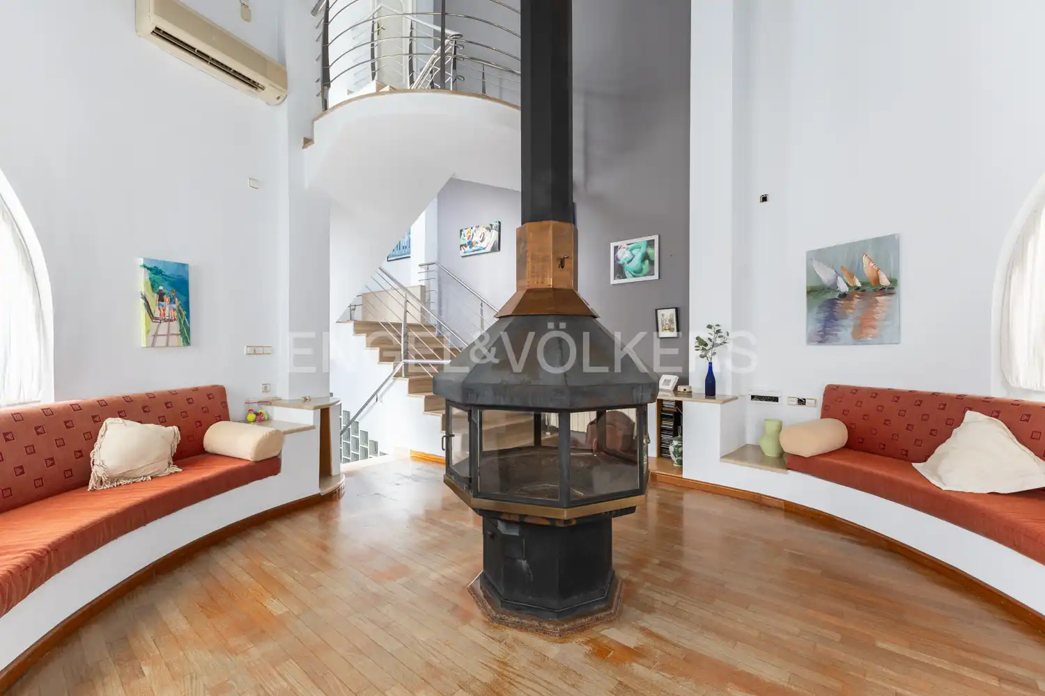 Living room of Houses for sale in Albal  with Air Conditioner, Heating and Parquet flooring