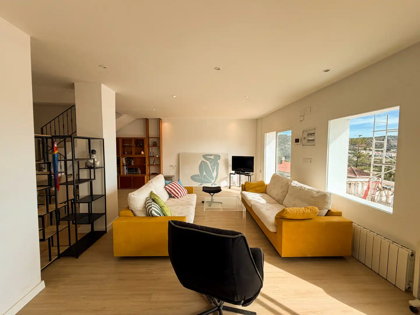 Wohnzimmer von Haus oder Chalet zum Verkauf in Gilet mit Heizung, Parkett und Terrasse