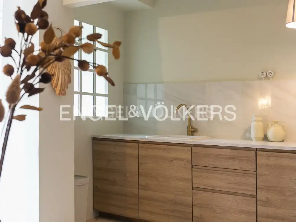 Küche von Wohnung zur Miete in Valencia mit Klimaanlage, Heizung und Parkett