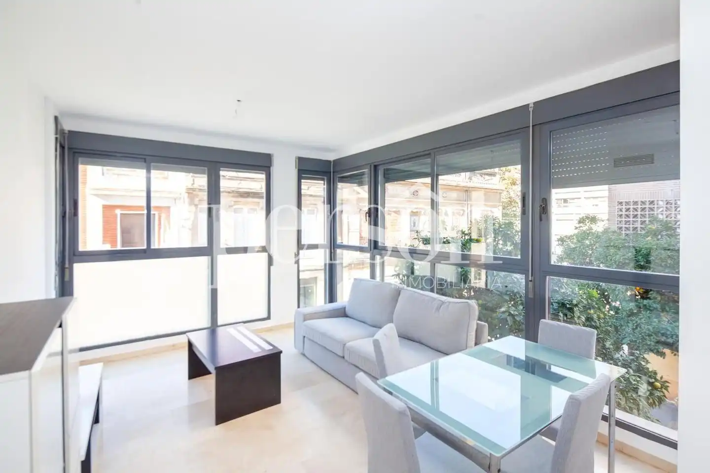 Sala de estar de Piso de alquiler en Valencia con Aire acondicionado y Amueblado