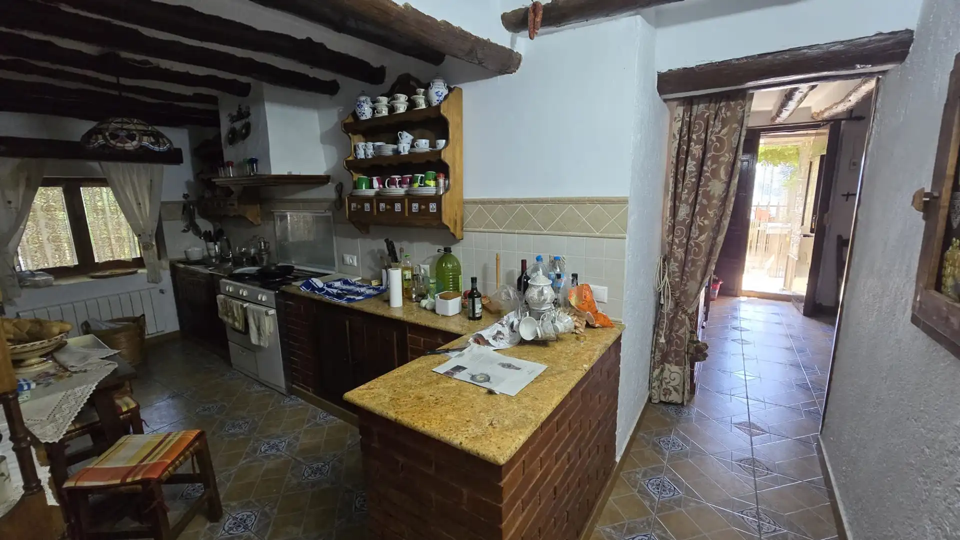 Cocina de Finca rústica en venta en Villanueva del Arzobispo con Calefacción, Trastero y Piscina