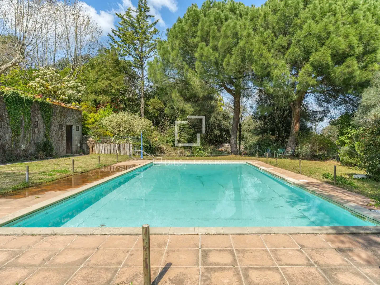 Swimming pool of Country homes for sale in Anglès  with Air Conditioner, Private garden and Terrace