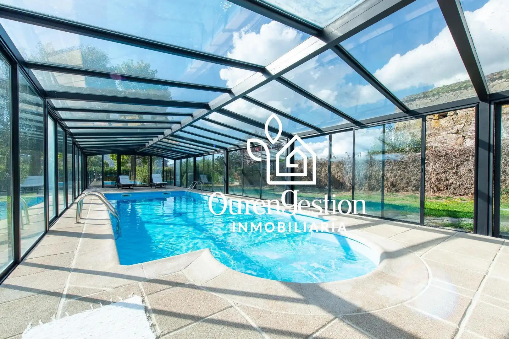 Piscina de Finca rústica en venda en Baltar amb Calefacció, Jardí privat i Terrassa