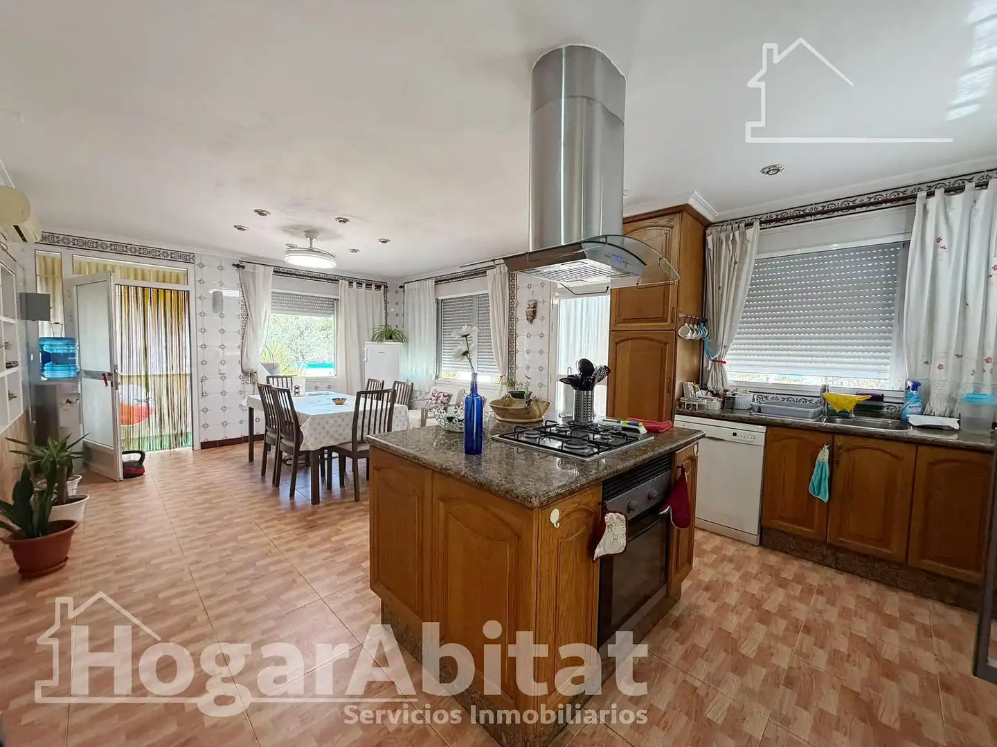 Cocina de Casa o chalet en venta en Vilamarxant con Aire acondicionado, Jardín privado y Terraza