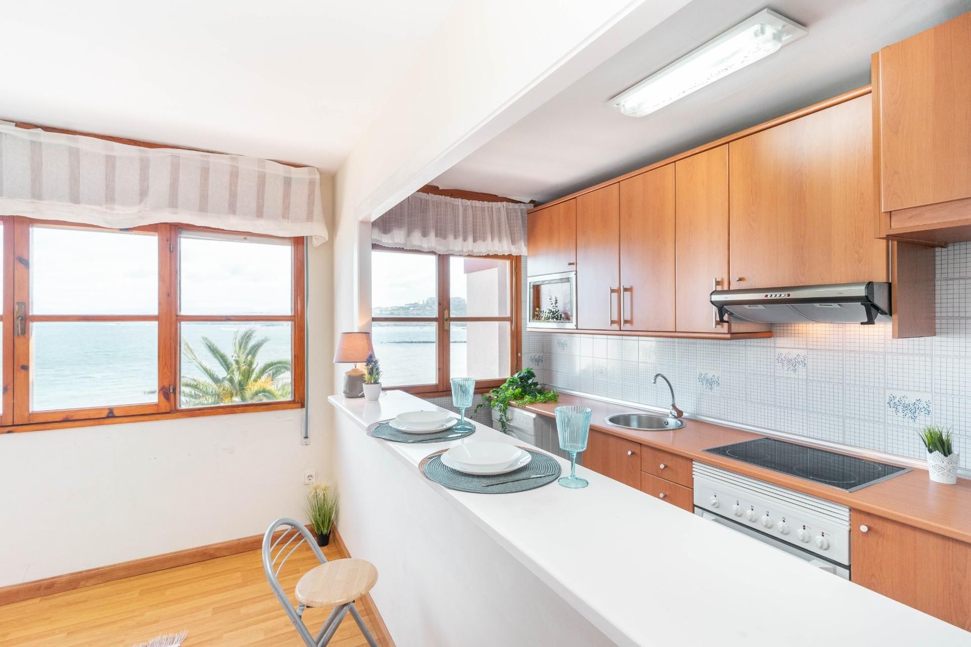 Kitchen of Flat for sale in Gozón  with Heating, Private garden and Storage room
