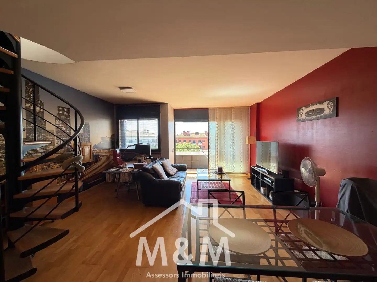 Living room of Attic for rent in Castelldefels  with Terrace and Community pool