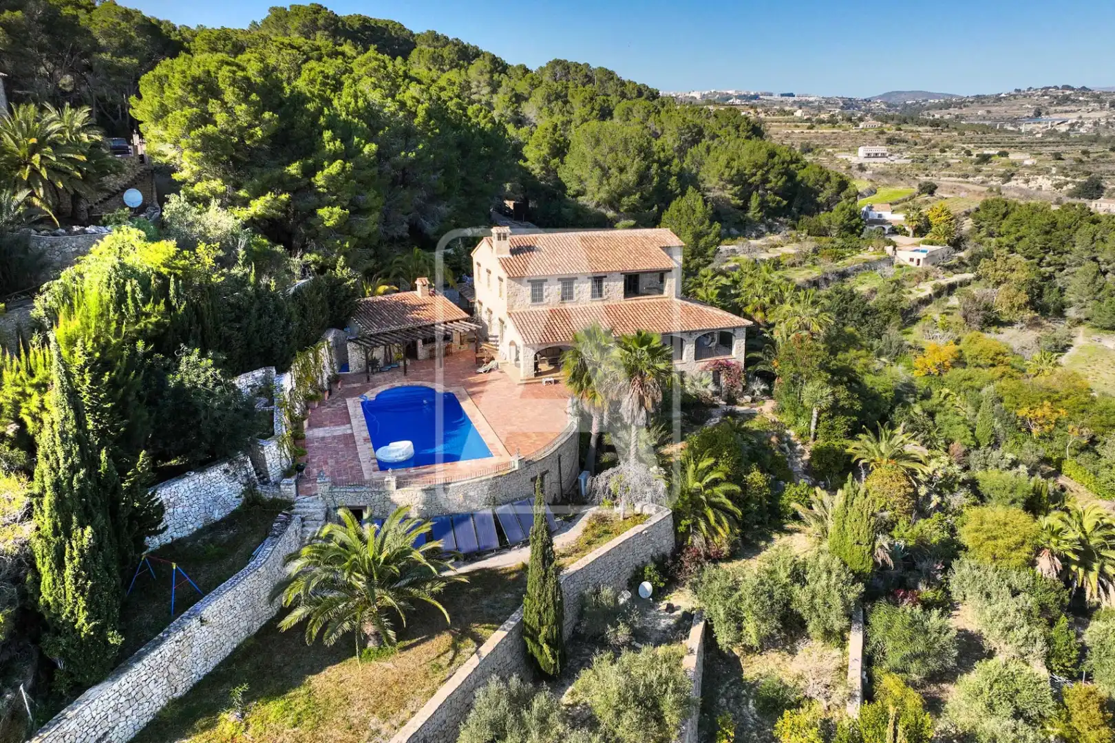 Vista exterior de Finca rústica en venta en Benissa con Calefacción, Jardín privado y Terraza