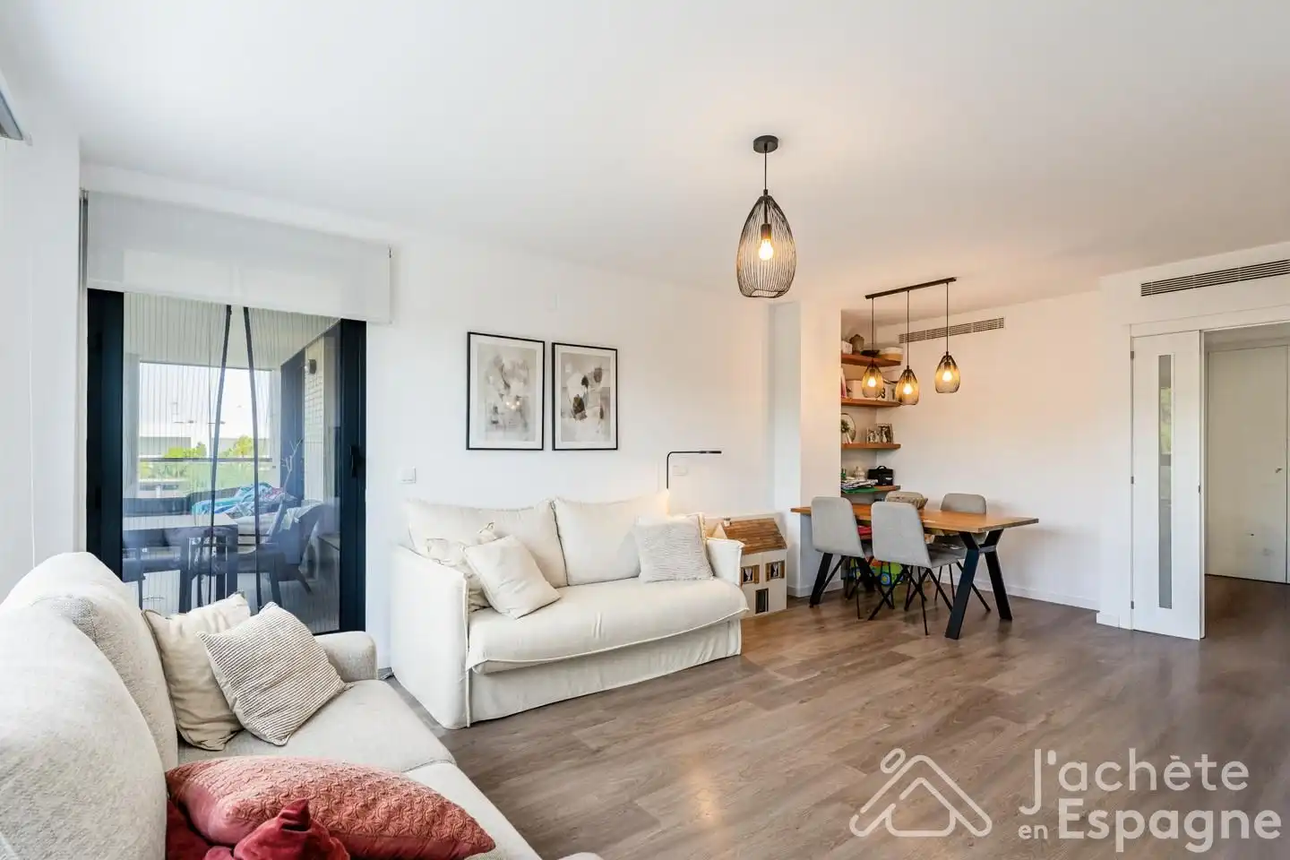 Living room of Flat for sale in Rocafort  with Air Conditioner and Terrace