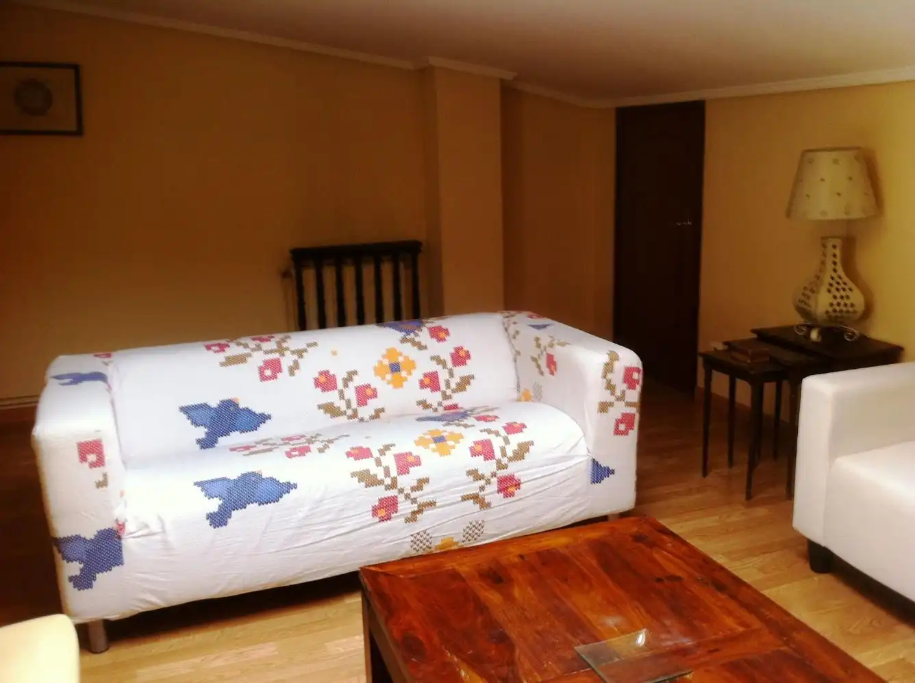 Living room of Attic for rent in Ferrol  with Heating, Parquet flooring and Furnished