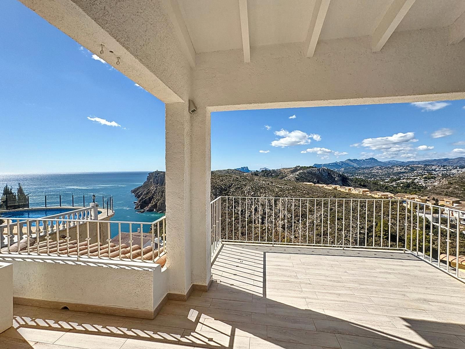 Terrassa de Casa o xalet en venda en Benitachell / El Poble Nou de Benitatxell amb Aire condicionat, Calefacció i Jardí privat