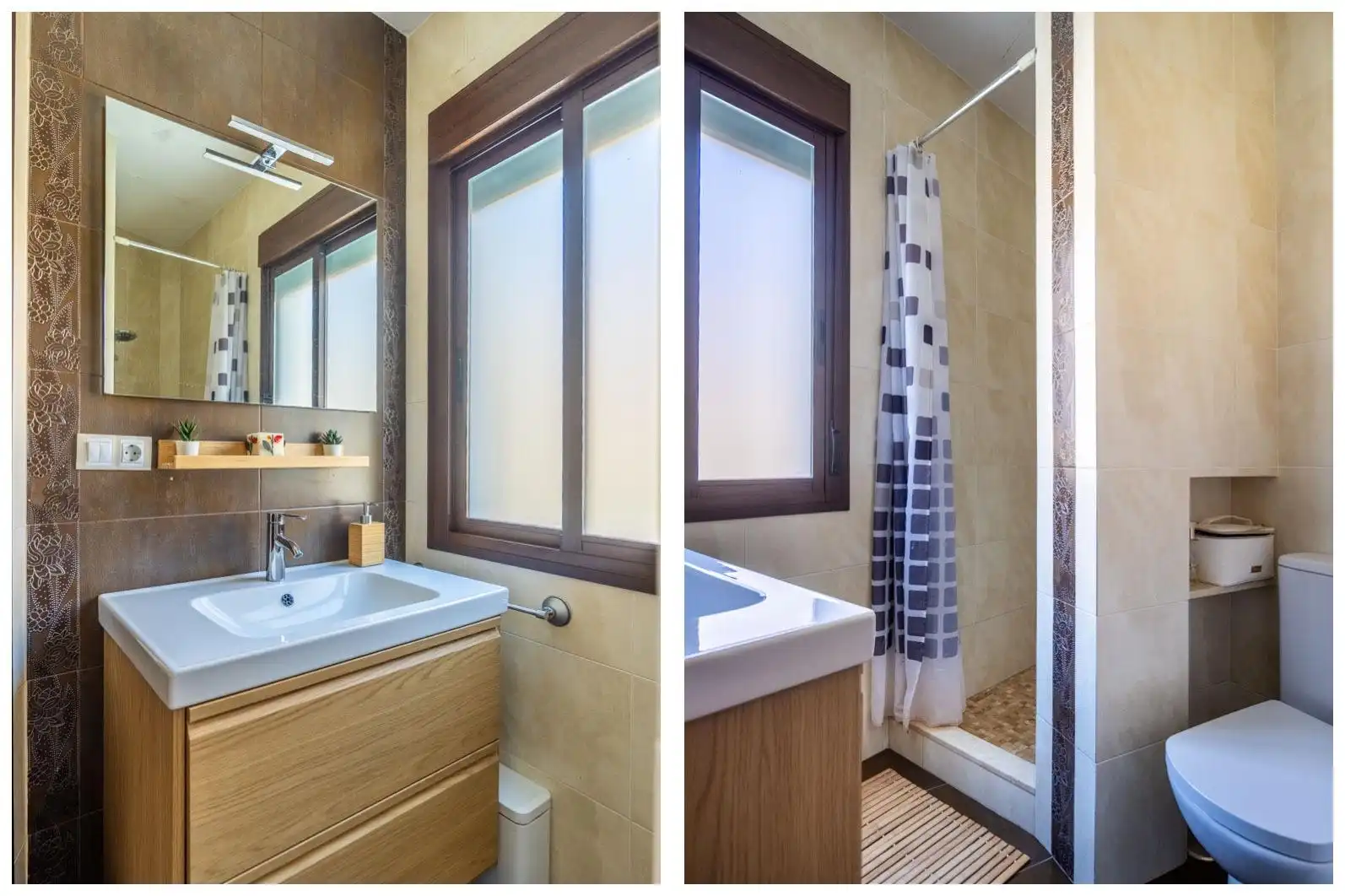Badezimmer von Einfamilien-Reihenhaus zum Verkauf in Sevilla mit Klimaanlage und Abstellraum