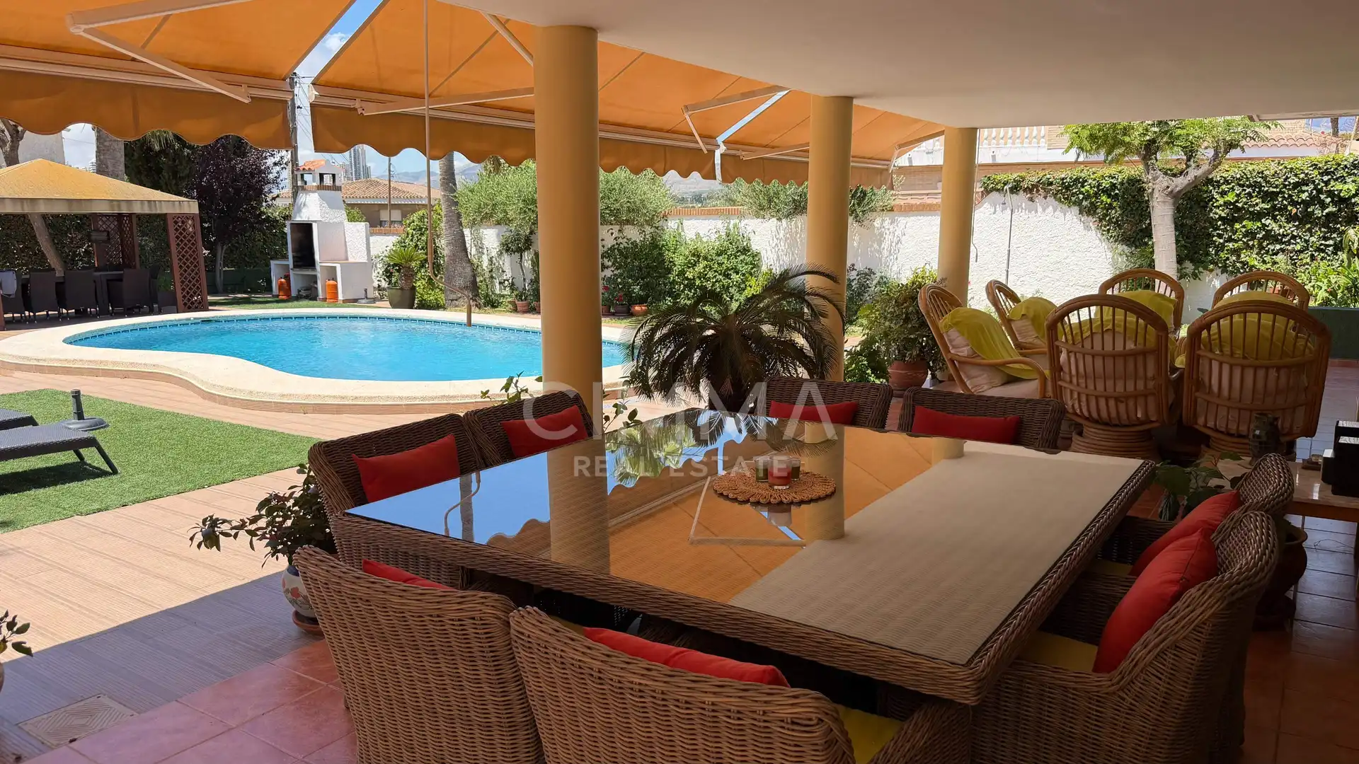 Terraza de Casa o chalet en venta en Benidorm con Aire acondicionado, Calefacción y Jardín privado