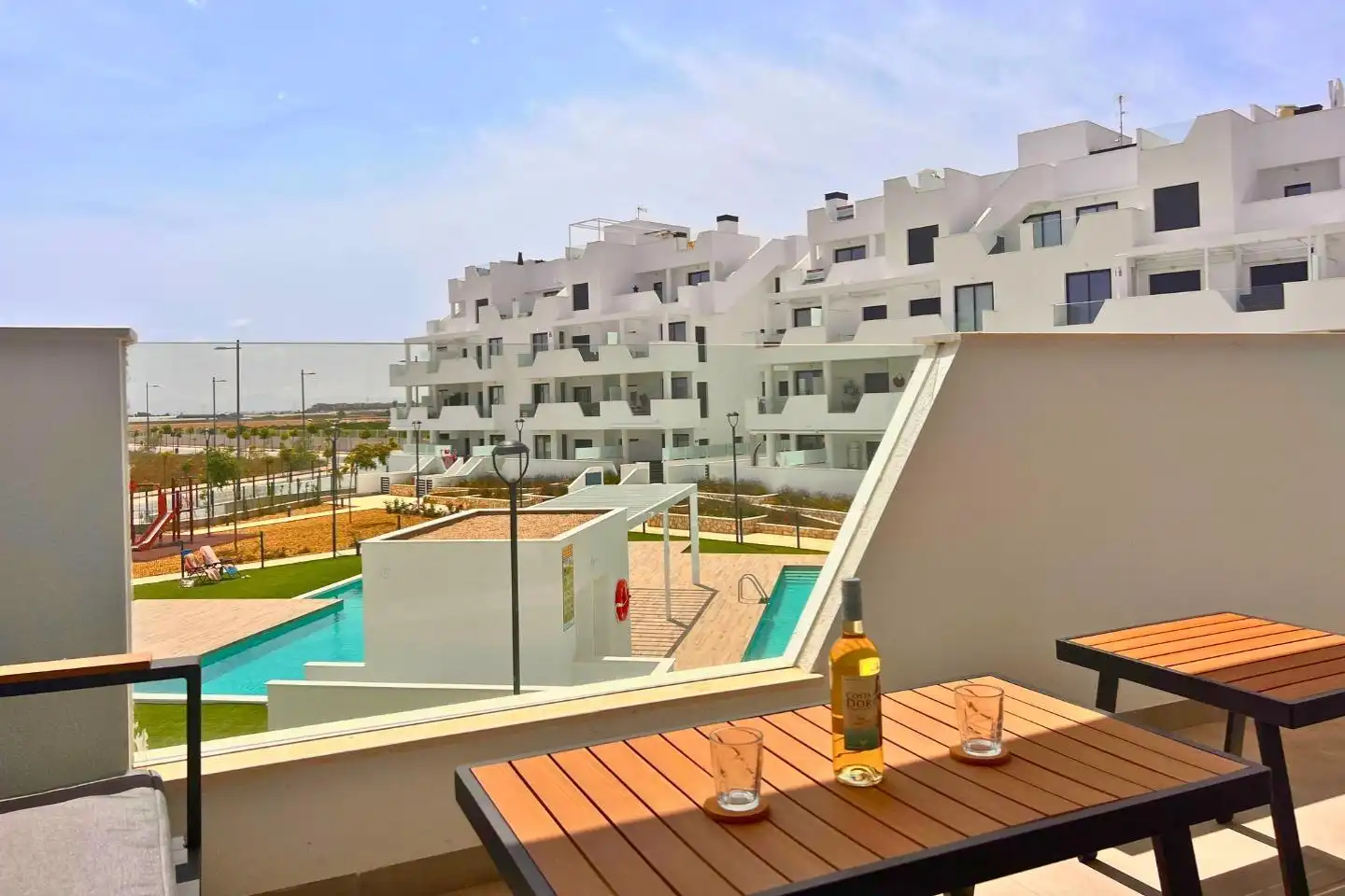Terrasse von Wohnungen zur Miete in Torre-Pacheco mit Klimaanlage, Terrasse und Möbliert