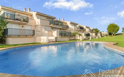 Piscina de Apartament en venda en San Jorge / Sant Jordi amb Jardí privat, Terrassa i Moblat