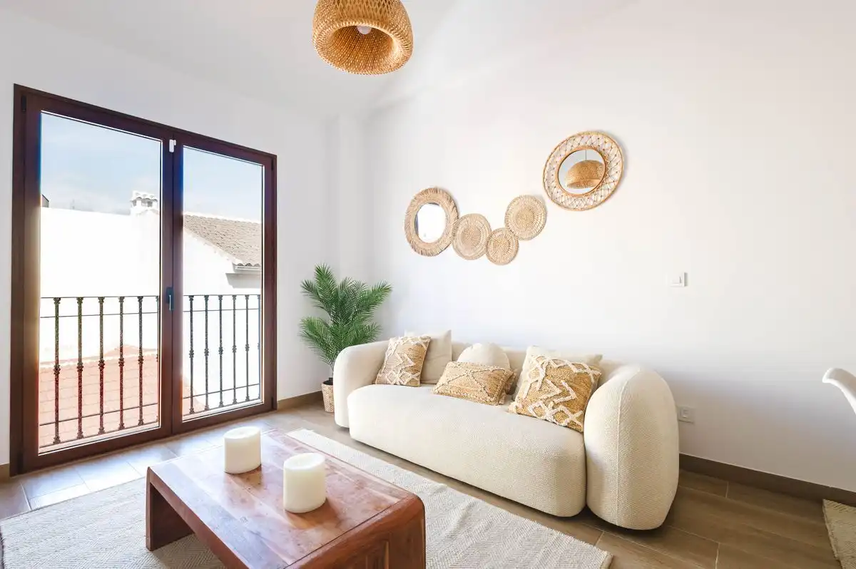 Wohnzimmer von Maisonette zum Verkauf in Málaga mit Klimaanlage, Heizung und Terrasse