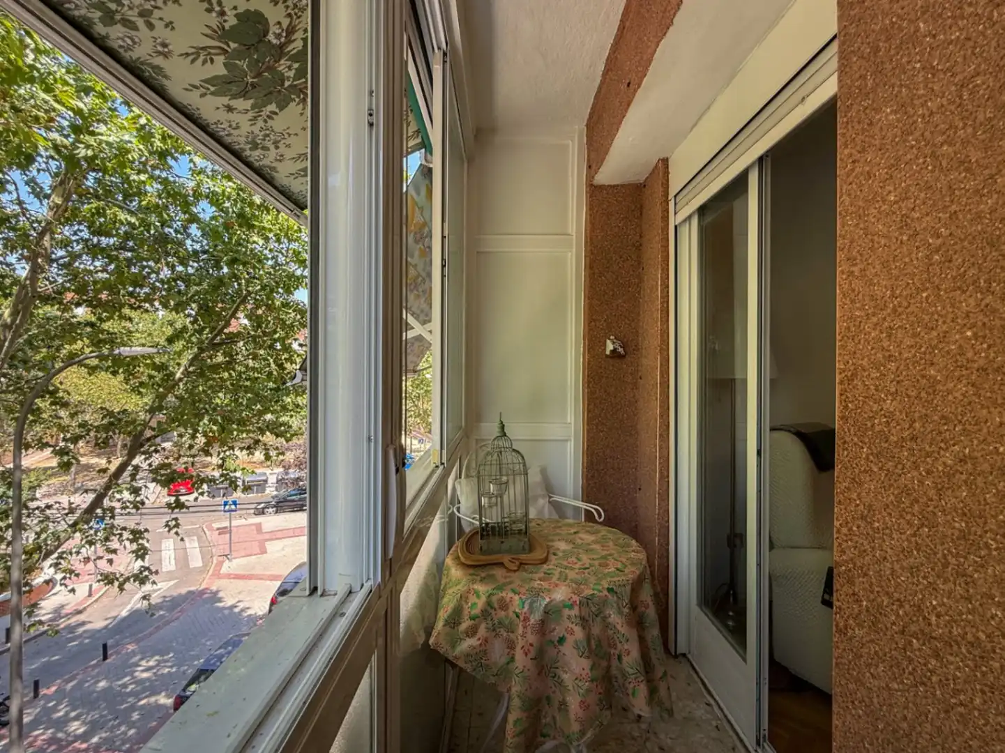 Balcony of Flat for sale in Madrid  with Air Conditioner, Heating and Terrace