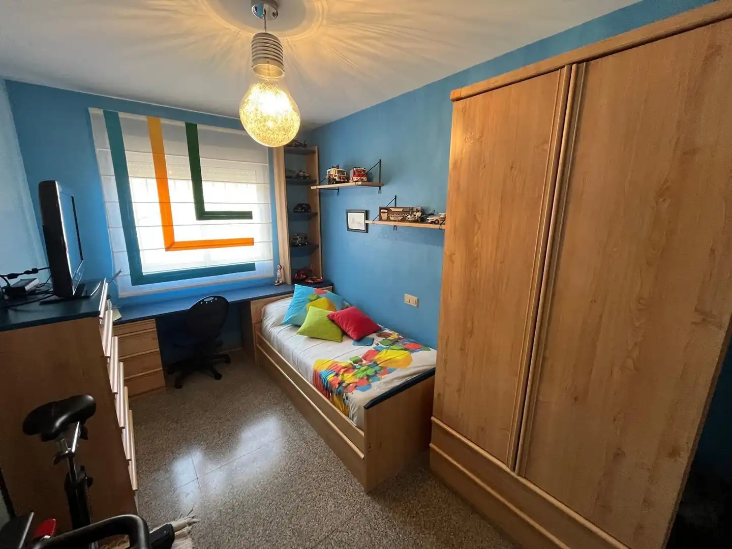 Schlafzimmer von Wohnung zur Miete in Almansa mit Heizung, Abstellraum und Möbliert
