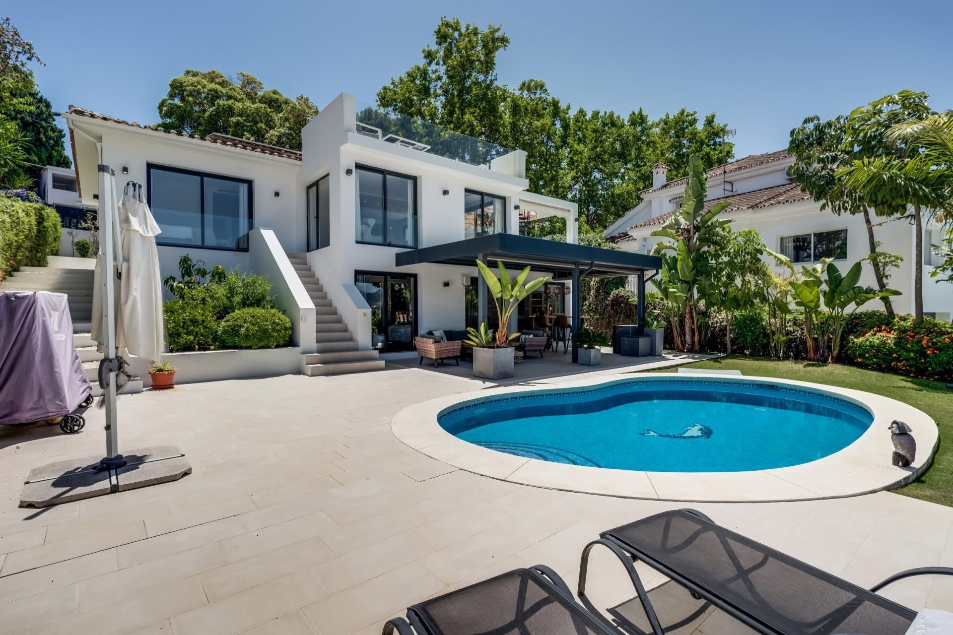 Terrace of House or chalet to rent in Marbella  with Air Conditioner, Private garden and Terrace