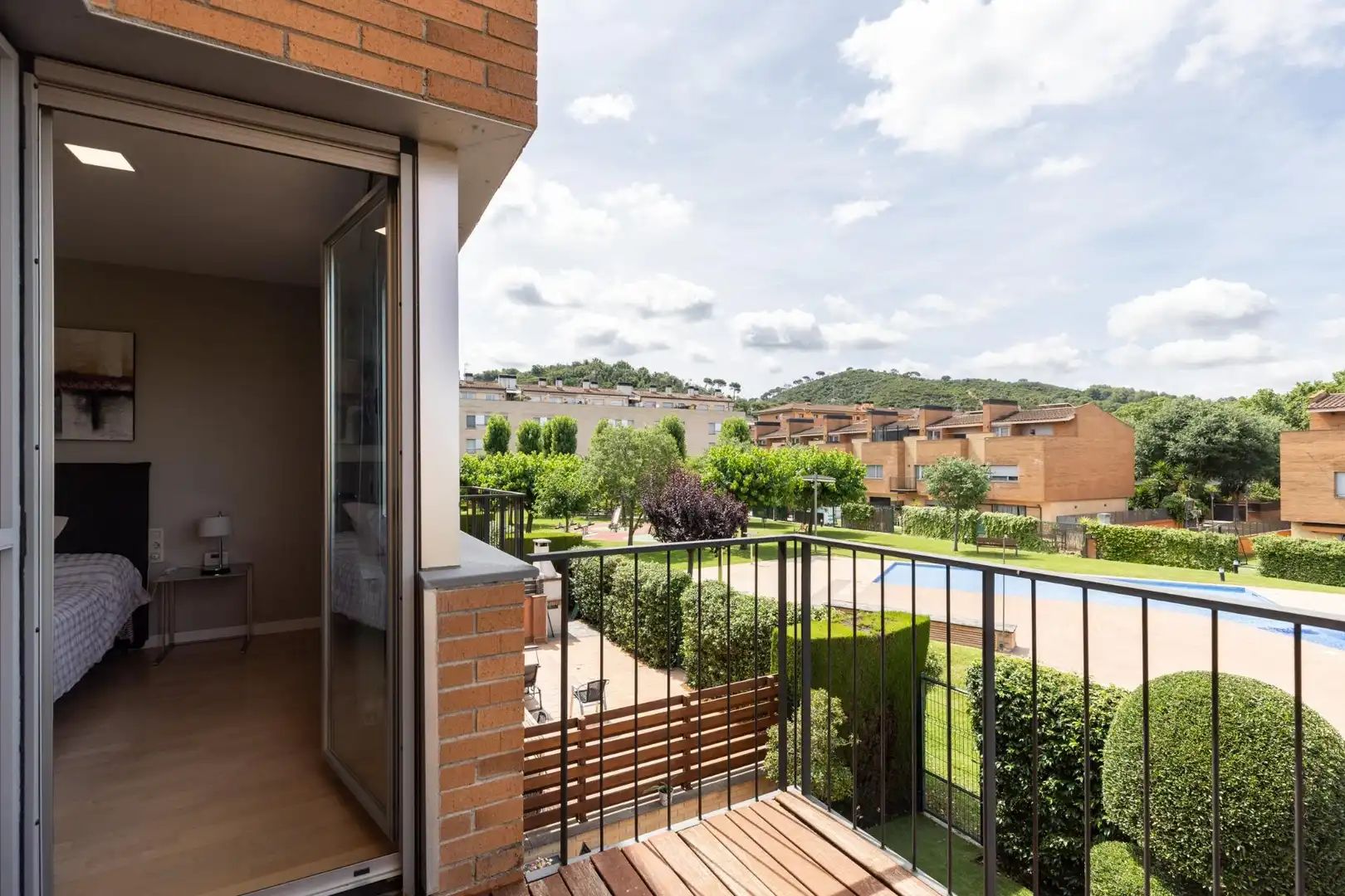 Terrassa de Casa adosada en venda en Sant Fost de Campsentelles amb Calefacció, Jardí privat i Terrassa