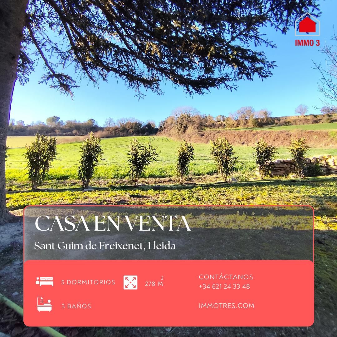 Vista exterior de Casa o xalet en venda en Sant Guim de Freixenet amb Calefacció, Jardí privat i Terrassa