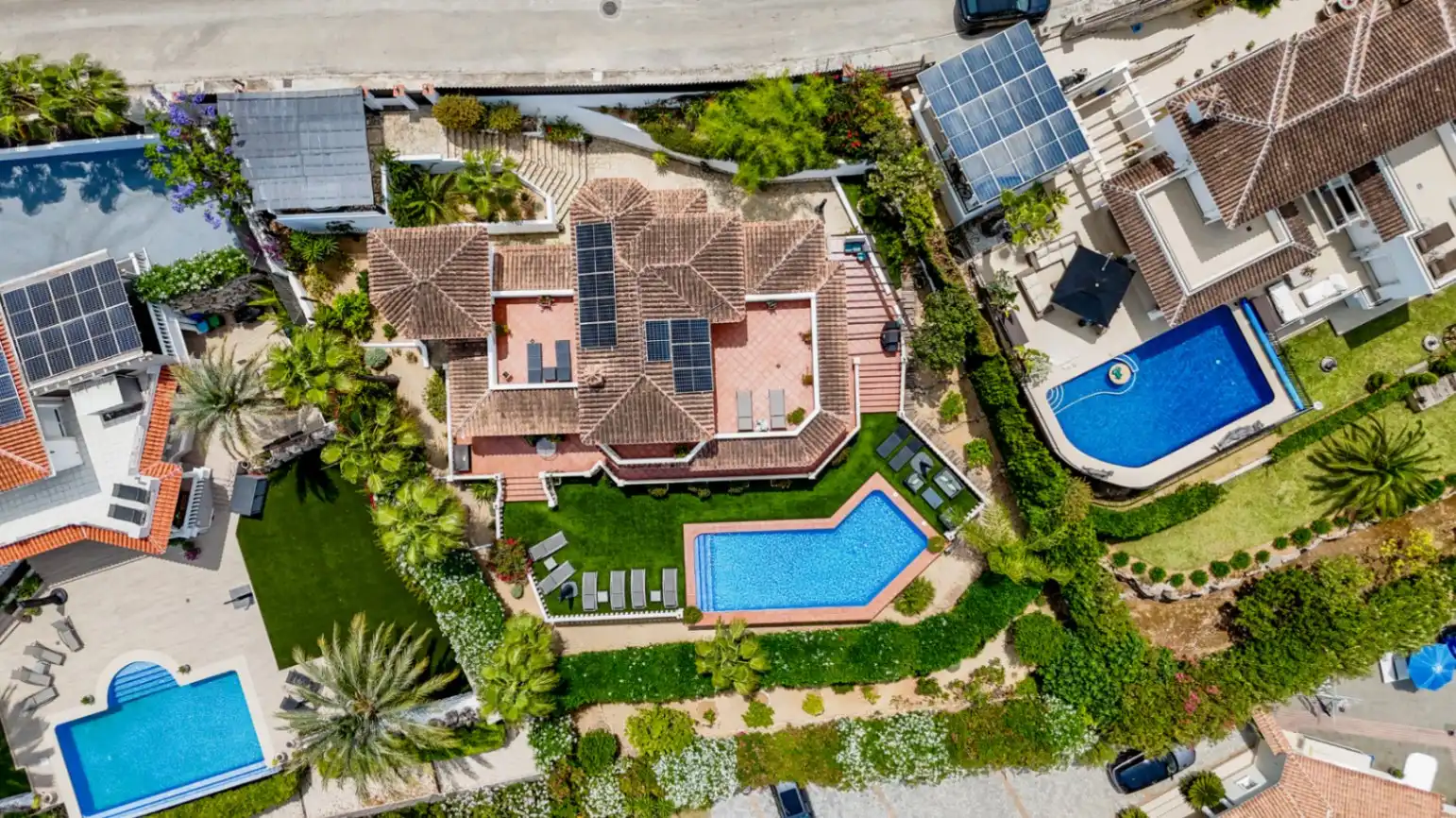 Exterior view of Houses for sale in Jávea / Xàbia  with Air Conditioner, Terrace and Swimming Pool