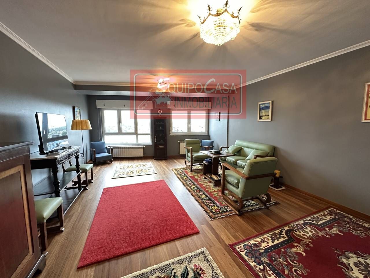 Sala d'estar de Dúplex de lloguer en Lugo Capital amb Calefacció, Parquet i Traster