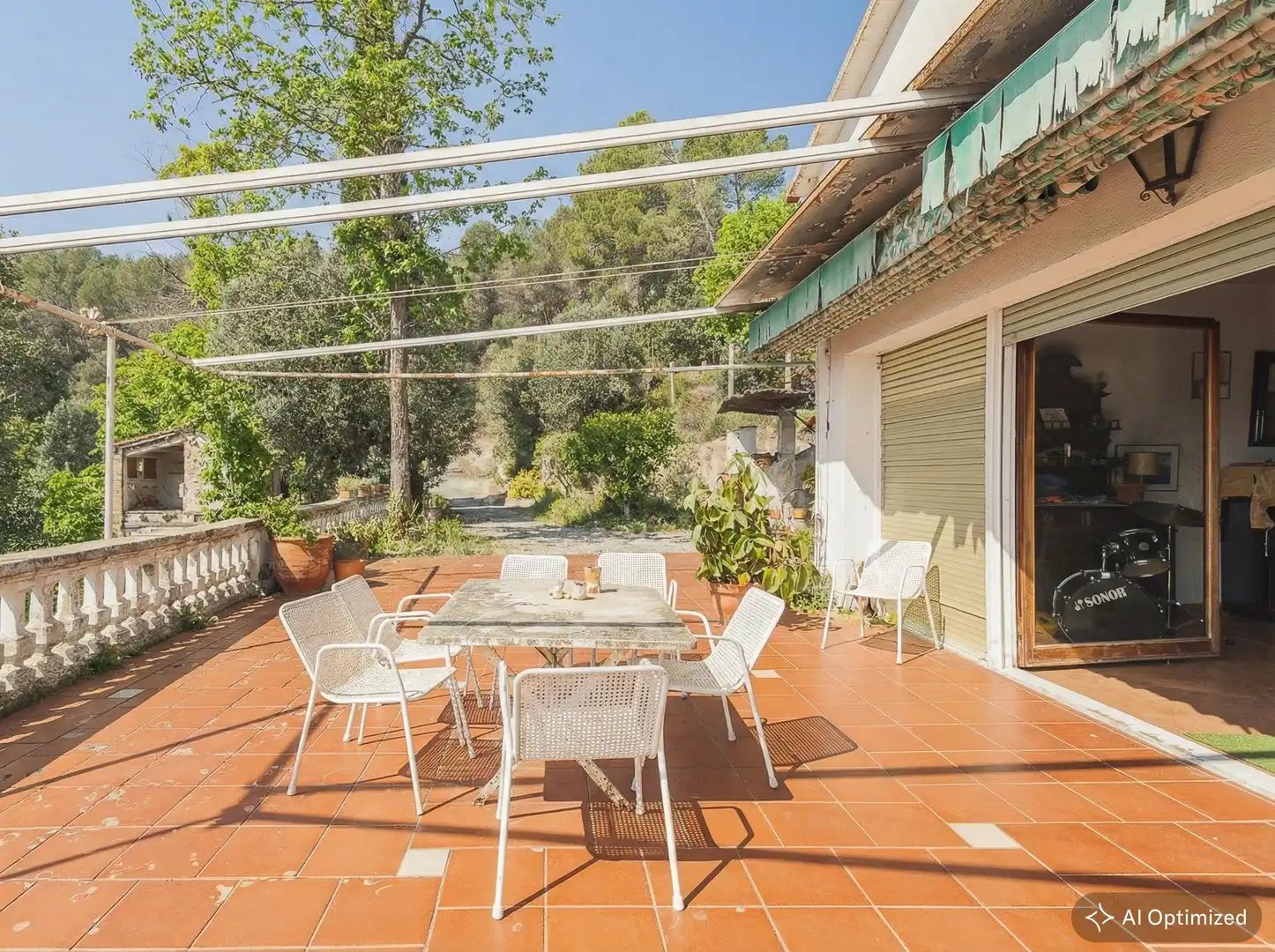 Terraza de Casa o chalet en venta en Viladecavalls con Aire acondicionado, Calefacción y Jardín privado