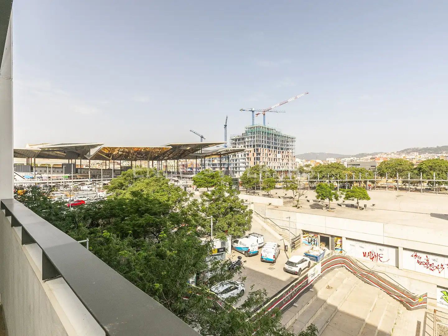 Terrasse von Wohnung zur Miete in Barcelona mit Klimaanlage, Heizung und Parkett